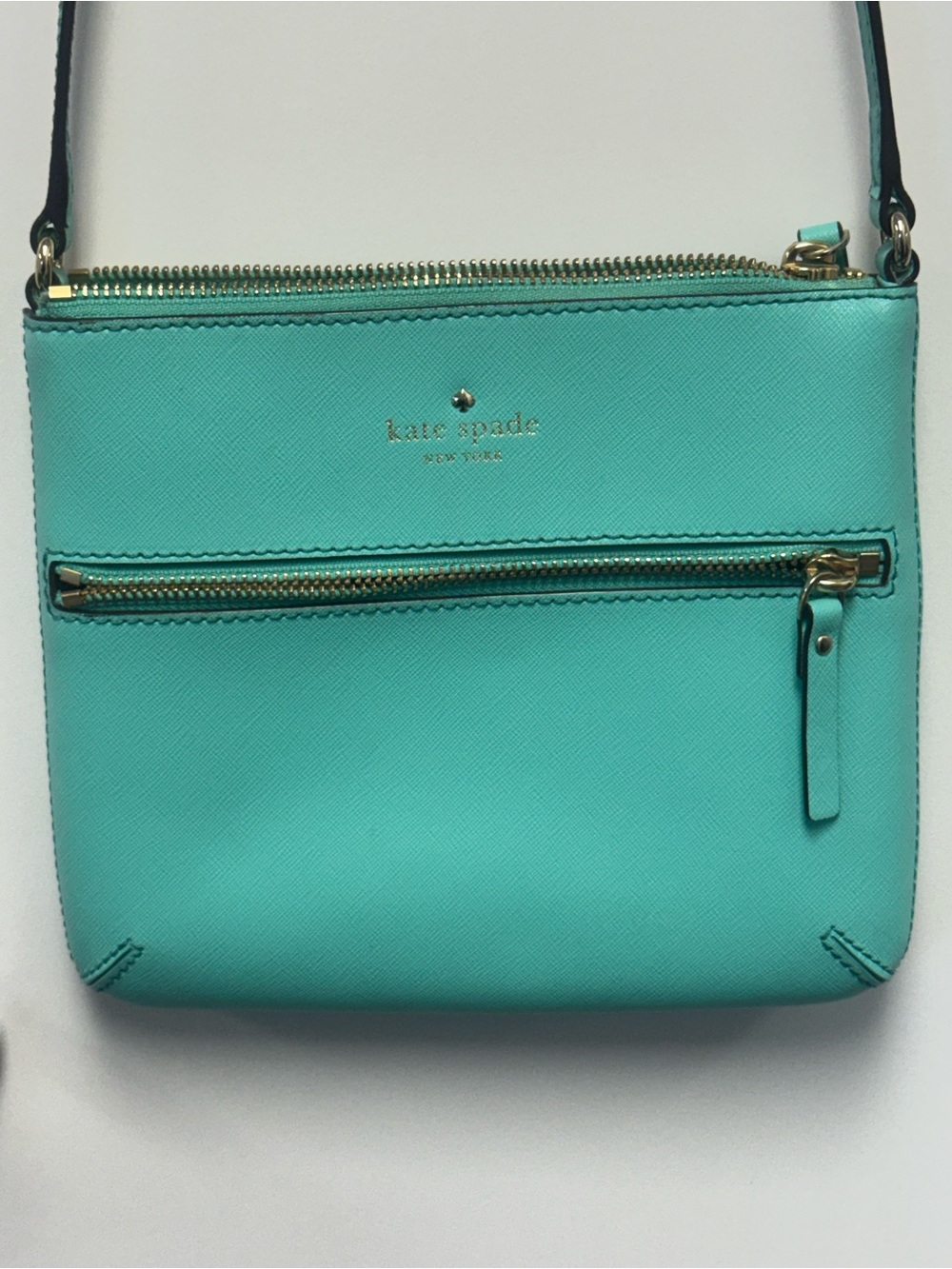 kate spade Teal Saffiano Leather Crossbody
